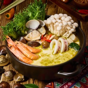 椰香綠咖哩湯底