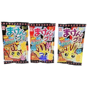 (日本) 杉本屋 魔劍軟糖-汽水味 (剪刀 石頭 布 橡皮糖 )1組3包 (15公克*3包) 特價：$74
