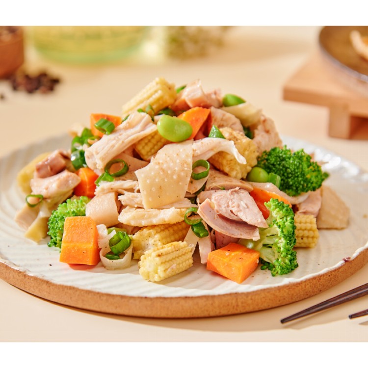 【原禾軒】鹹水雞蔬食盒(招牌鹹水/獨門煙燻)(口味任選)