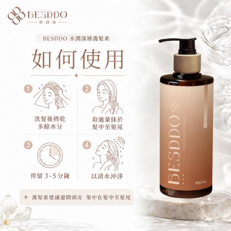 【BESDDO】水潤深層護髮素｜輕盈護髮素推薦
