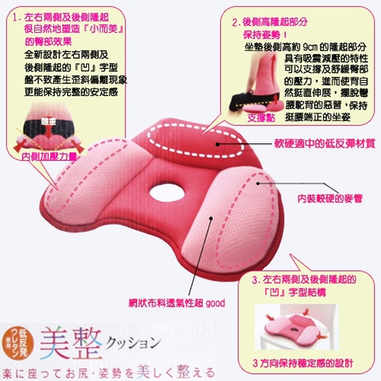 日本超熱賣美臀坐墊(第二代美臀墊)美尻矯正坐墊(OPP袋裝)優質品