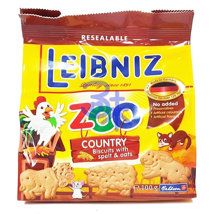 (德國) Bahlsen 百樂順 ZOO 燕麥動物餅 1包 100 公克4017100124112