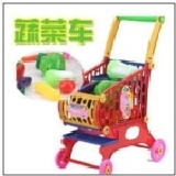 【寶貝書房】孩子的手推車 超市 蔬菜手推車 禮盒 給孩子最有趣的聖誕禮物