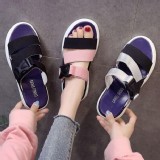 韓版百搭Ins休閒涼拖鞋 防滑厚底輕量鞋