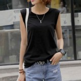 韓國寬版百搭素面背心