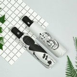 全自動經典米奇黑膠折疊傘