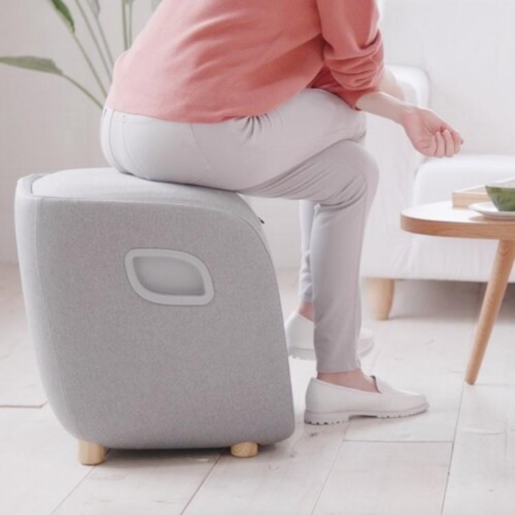 【JOHNSON 喬山】SYNCA 足．腿．腰椅凳造型按摩機 rei(FM250 腿部按摩)粉色