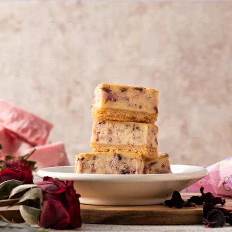 玫瑰草莓起士條