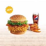 花生培根咔啦雞腿堡套餐