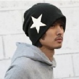 ㄚ妮 韓國熱賣款式 五星帽 套頭帽 冬帽毛線帽 街舞帽 男女都可以戴哦~^^