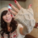 ㄚ妮 賣到爆的! 多色百搭 毛線半指長款手套 螺紋型 有實物