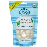 YUMMY EARTH 天然有機水果糖--嗆薄荷口味~! 3.3 oz (93.5 g)