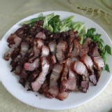 鹹豬肉(原味) 本商品一份(熟食)為400-500克。