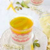 漢爺爺杯杯系列【情人果奶酪】~原味奶酪加上情人果新鮮芒果熬煮的芒果果泥口感濃郁香甜