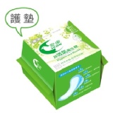 愛康天然環保抗菌衛生棉-護墊(綠)：15.5cm/20片