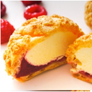 覆盆莓雙餡泡芙