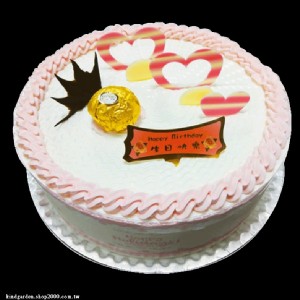 粉紅甜心香草蛋糕(8吋)