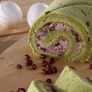 大納言抹茶紅豆瑞士捲