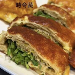 起司蛋豆皮蔬捲