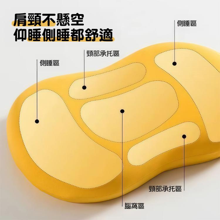 【CityStar】貓肚肚觸感記憶棉護頸枕 (藍色款)