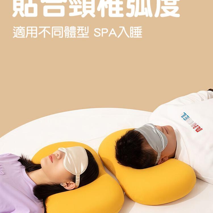 【CityStar】貓肚肚觸感記憶棉護頸枕 (藍色款)