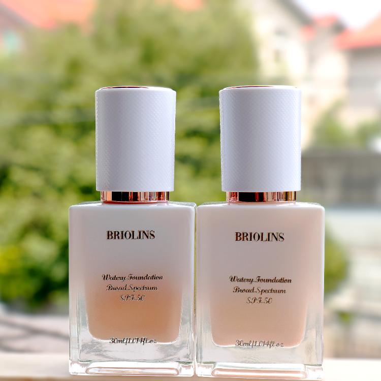 【Briolins碧歐倫思】水嫩靚透粉底液(高效保濕、潤色遮瑕、薄透自然、抗藍光紫外線)