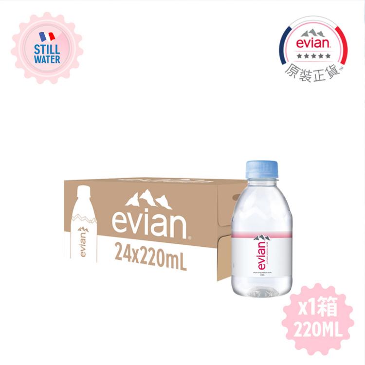 【法國evian 依雲】天然礦泉水 ( 220ml / 24入 / PET )