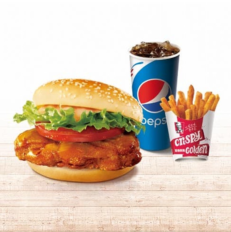 紐奧良烤雞腿堡套餐