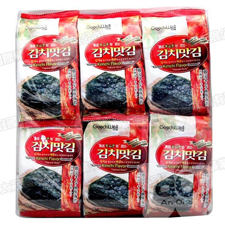 激安殿堂泡菜口味海苔(一袋中有12小盒)