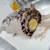 瑪啡卷~香蕉巧克力卷(熱賣商品) 採用台灣新鮮香甜的整條香蕉，搭配進口比利時巧克力製作的蛋糕(即日起破盤特價每組只要120元，數量有限 特價：$150