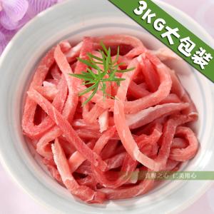【台糖肉品】前腿肉絲(3kg/包)_國產豬肉無瘦肉精