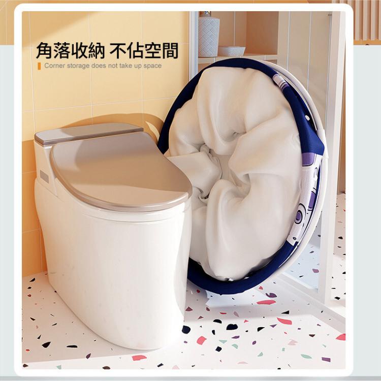【DaoDi】免安裝加厚折疊泡澡桶贈收納袋坐墊 (摺疊泡澡桶 浴缸 澡盆 沐浴桶 儲水桶)