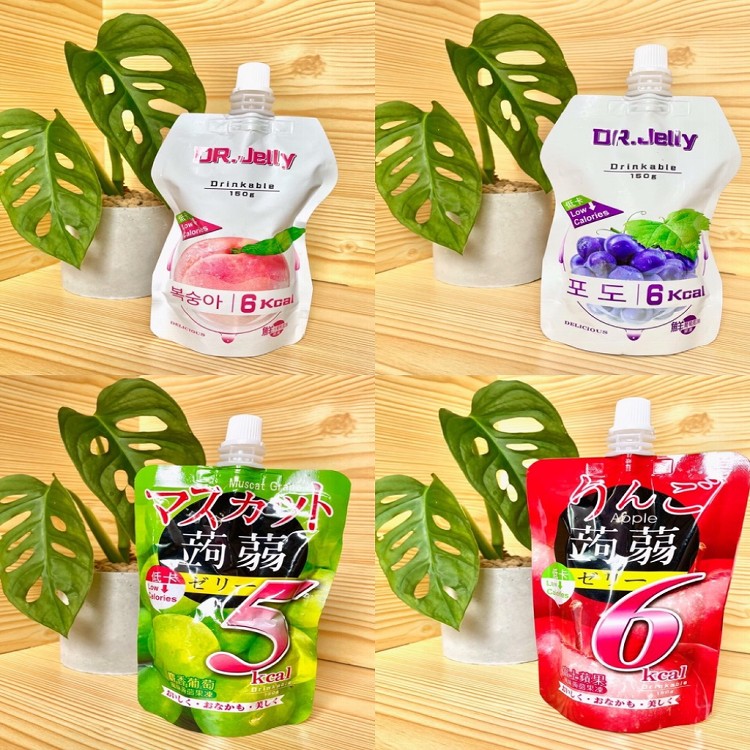 【DR.JELLY】低卡蒟蒻飲 果凍飲 150G (葡萄/水蜜桃/麝香葡萄/富士蘋果)任選組