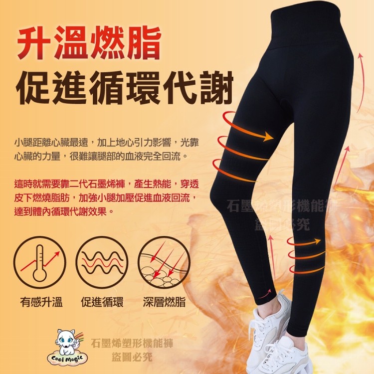 【 凱爾KEL 】第二代石墨烯超彈力美體褲