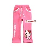 家族團購~D8801-HELLO KITTY加厚粉紅色長褲 特價：$223