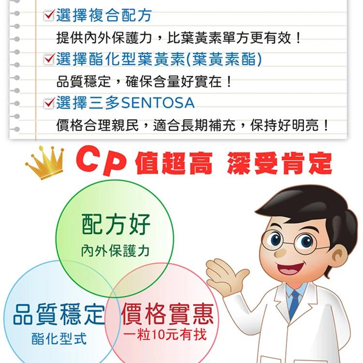 【三多】金盞花萃取物(含葉黃素)複方軟膠囊 (100粒/盒)