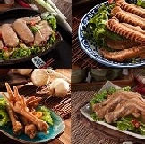 【曾記巧口滷味坊】組合包2 內含有5種不同的商品:雞爪2隻+鴨翅2隻+鴨爪2隻+小雞翅1隻+棒棒腿1隻/包