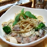 奶油白醬嫩雞義大利麵 (不含麵)