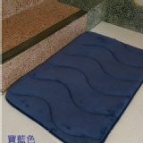 珊瑚絨吸水記憶地墊- 寶藍色 40x60cm 特價：$195