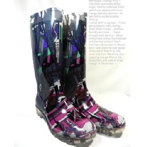 2012年新款水晶長筒雨靴~女雨靴~雨鞋~