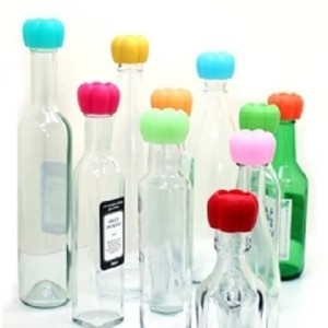 馬卡龍花朵矽膠瓶蓋/2入組