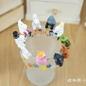 全家 嚕嚕米杯緣子公仔/一套10入