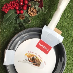 瑞士LUCUKU #304不鏽鋼平底鍋/26公分