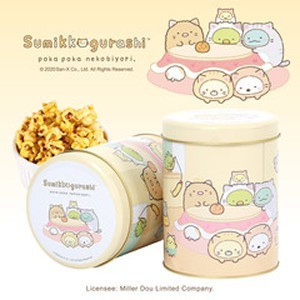 角落小夥伴黃貓咪聚會罐爆米花