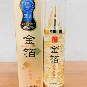 日本素材-專櫃等級-無香料金澤金箔美容精華液/化妝水-100ml