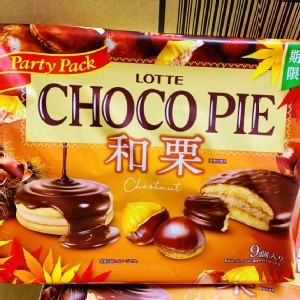 Lotte 樂天和風栗子Chico pie 巧克力派/9入