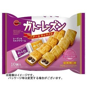 北日本 葡萄乾夾心餅乾 焦糖奶油夾心 10枚入