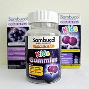 澳洲 Sambucol神奇黑接骨木 維他命C+鋅 兒童軟糖50粒