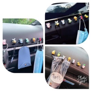 卡通車用掛鉤(一組5個) (款式隨機)