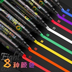 🏠8色LED螢光板可擦玻璃筆